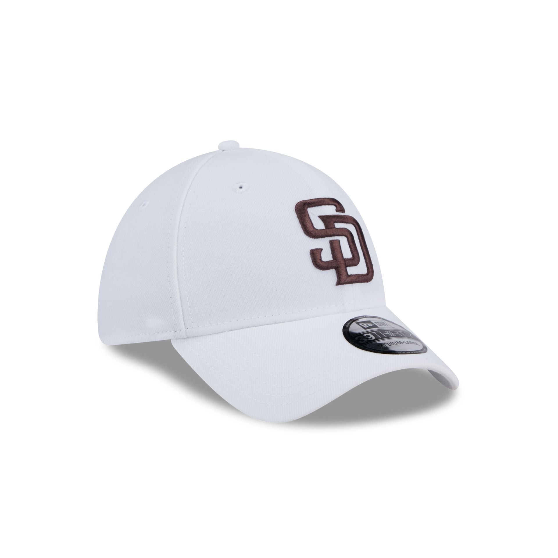 San Diego Padres Optic White 39THIRTY Stretch Fit Hat