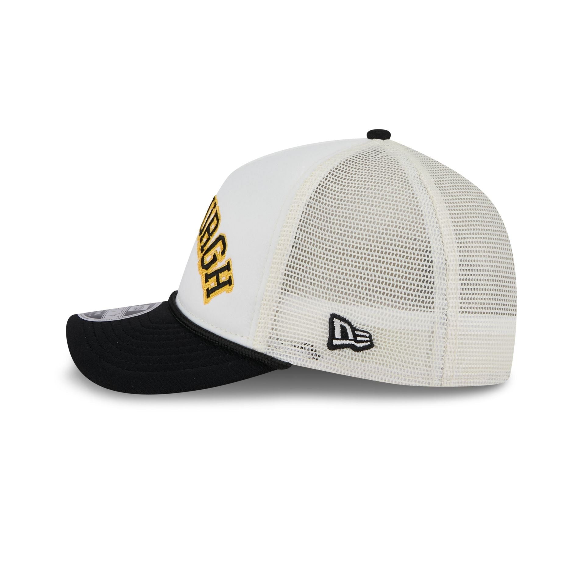 Pittsburgh Pirates Chrome Arch 9FORTY M-Crown A-Frame Trucker Hat