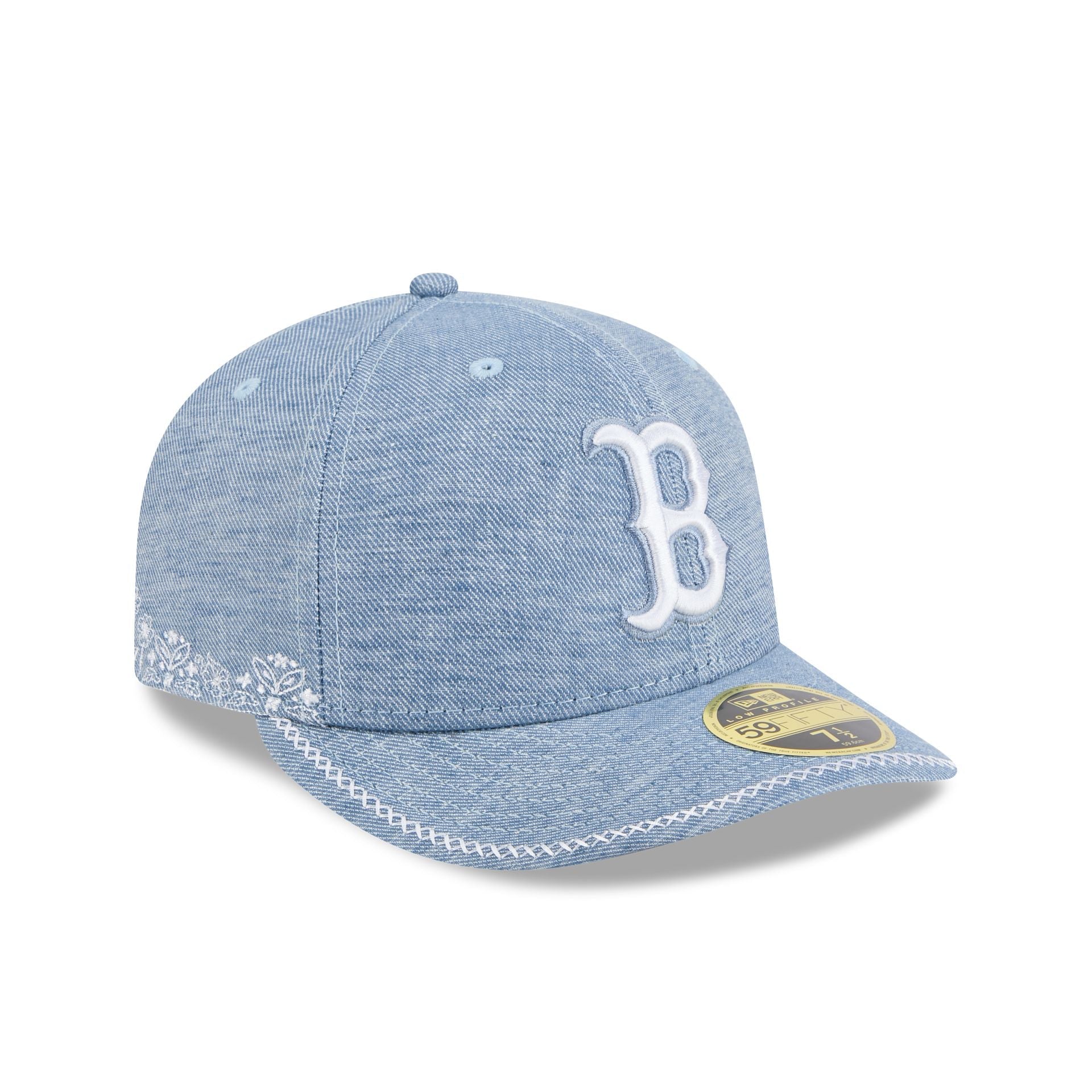 Boston Red Sox Hand Stitched Chambray Low Profile 59FIFTY Fitted Hat