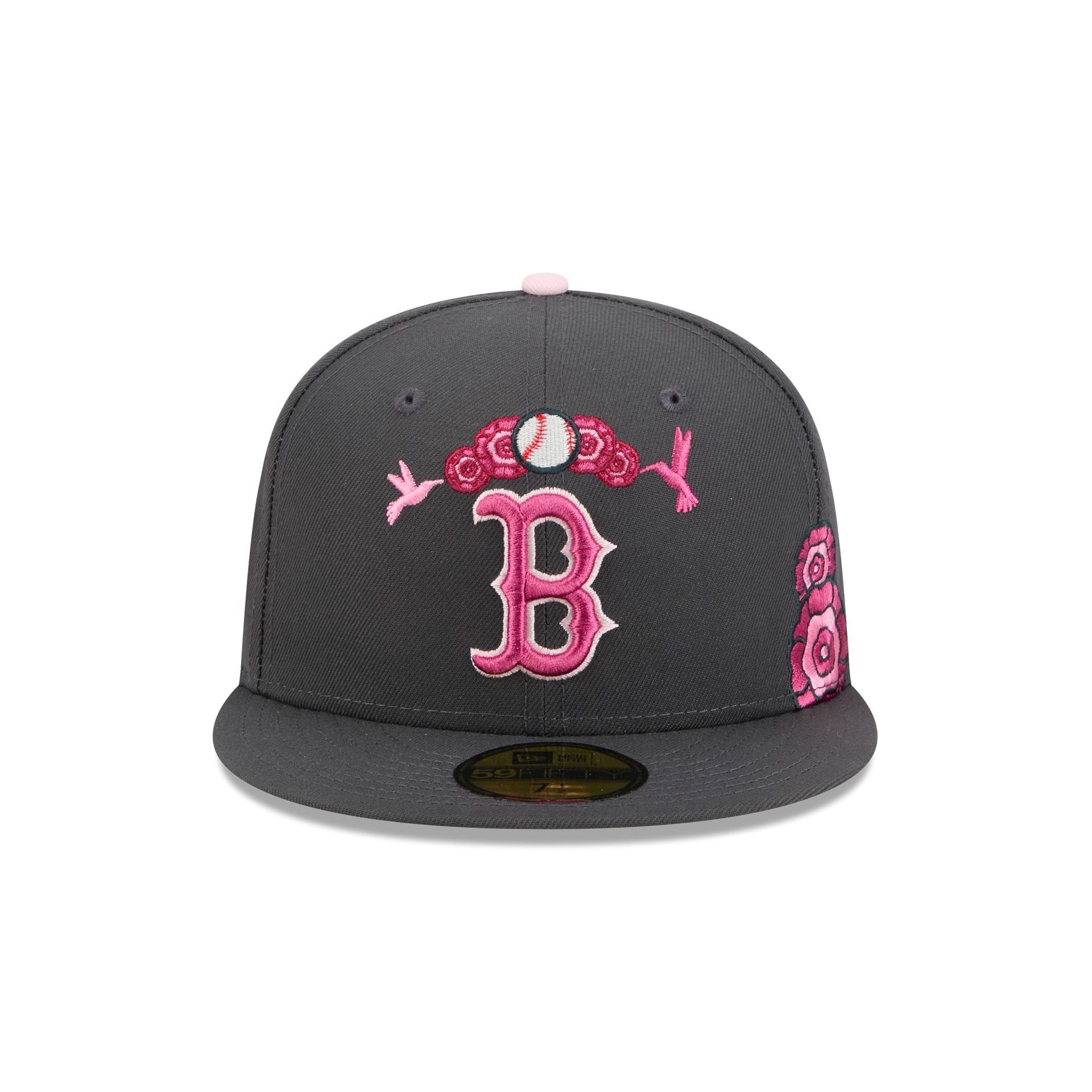 Boston Red Sox Day of the Dead Graphite 59FIFTY Fitted Hat