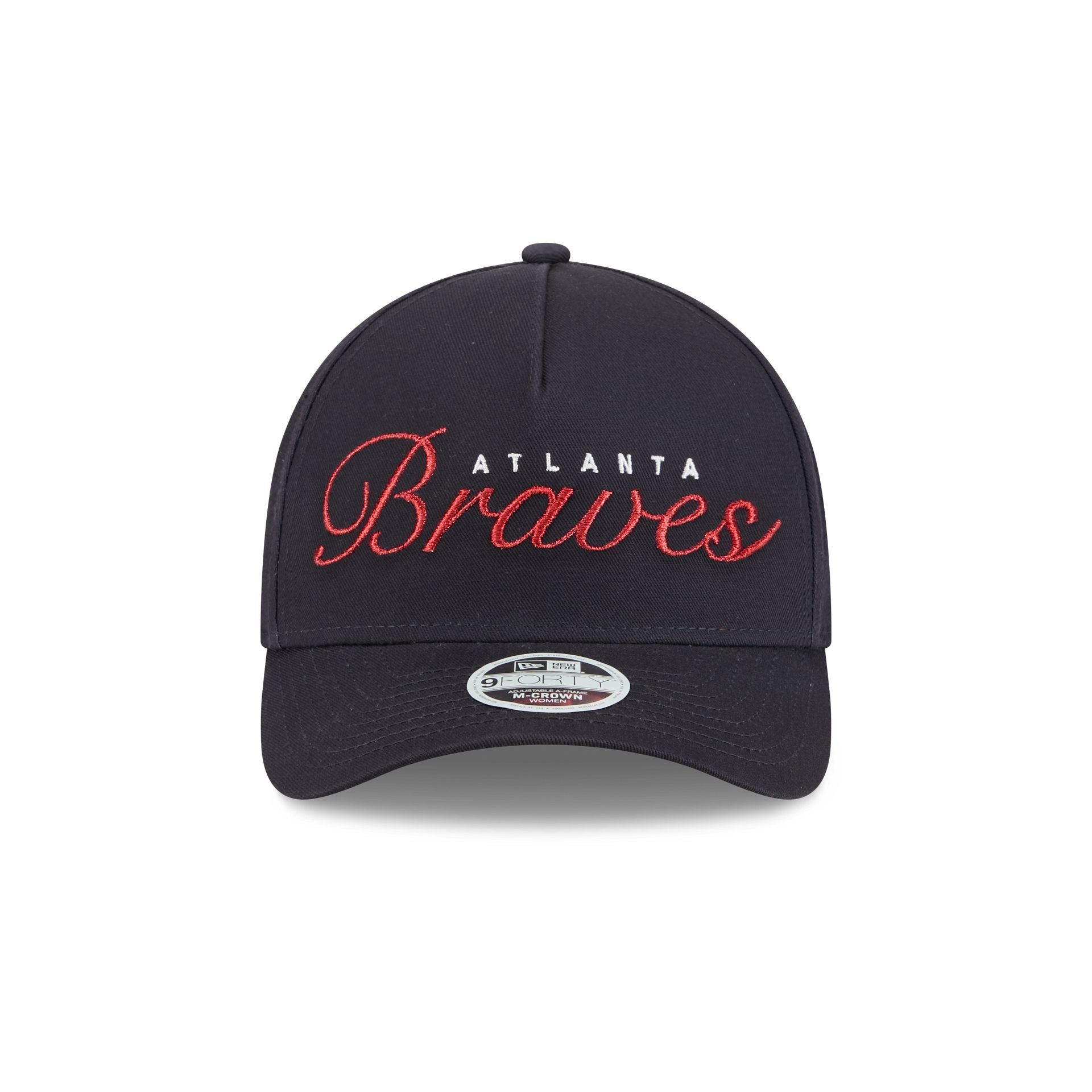 Atlanta Braves Metallic Women's 9FORTY M-Crown A-Frame Snapback Hat