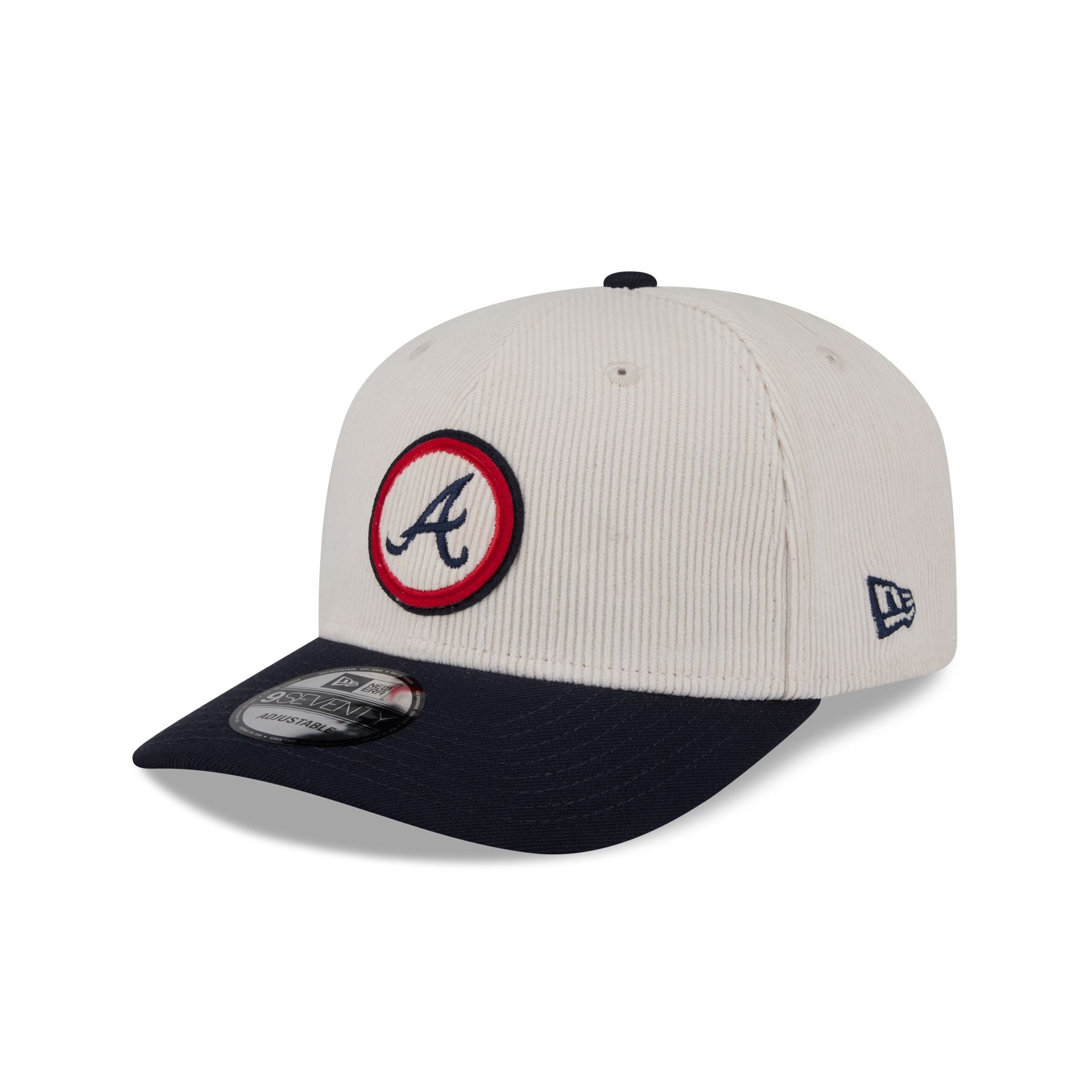 Atlanta Braves Loyal Corduroy 9SEVENTY Stretch-Snap Hat