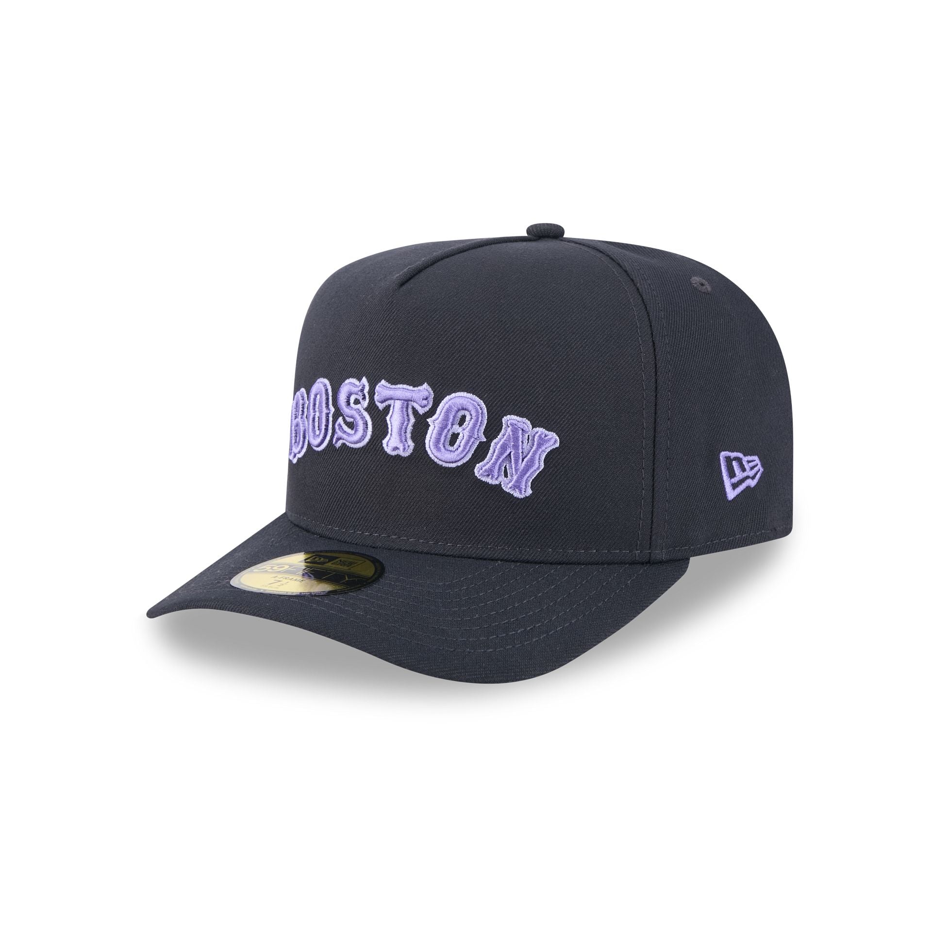 Boston Red Sox Navy Lavender 59FIFTY A-Frame Fitted Hat