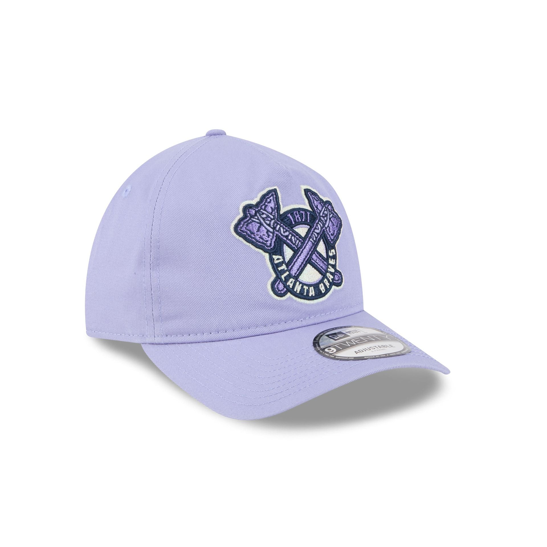 Atlanta Braves Lavender 9TWENTY A-Frame Adjustable Hat