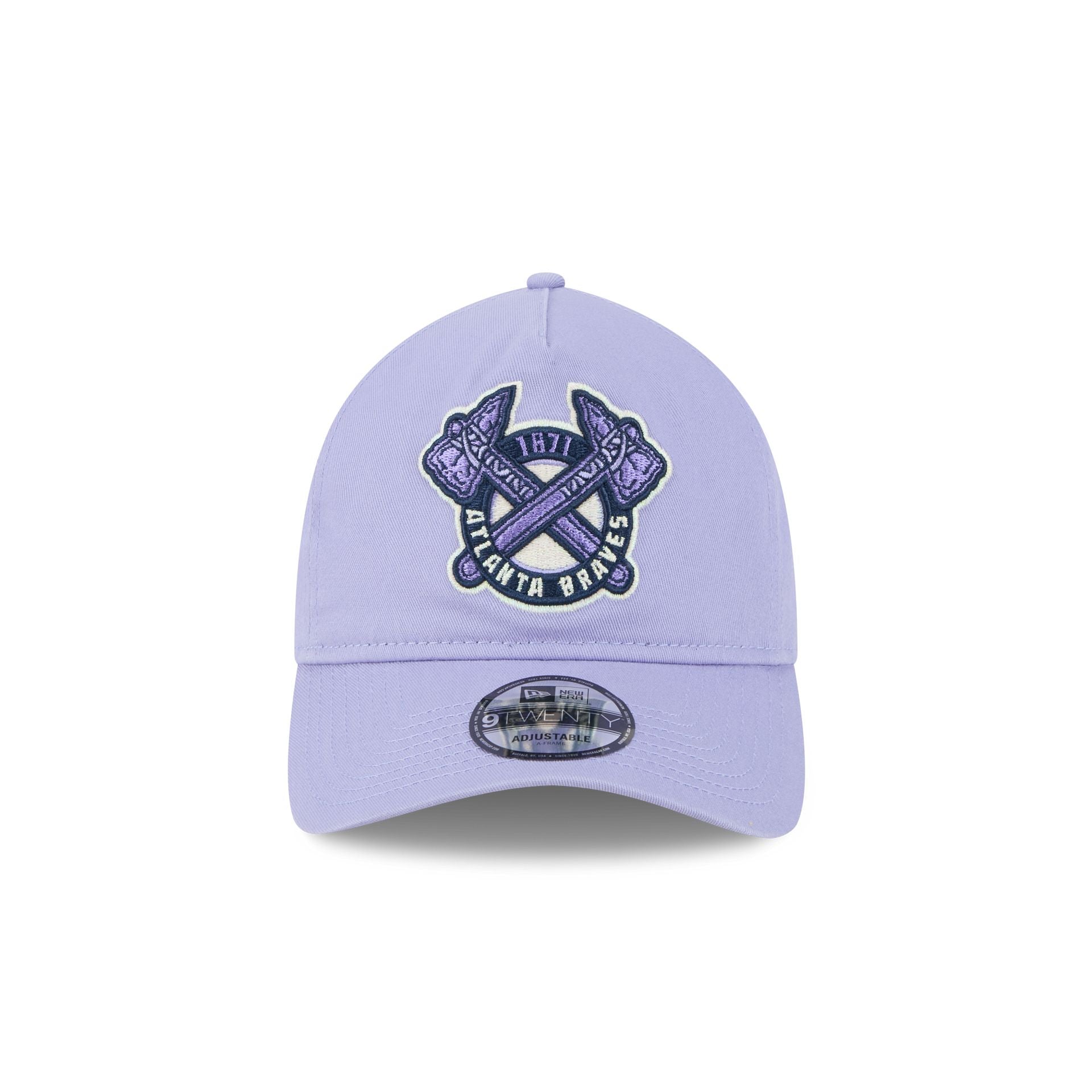 Atlanta Braves Lavender 9TWENTY A-Frame Adjustable Hat