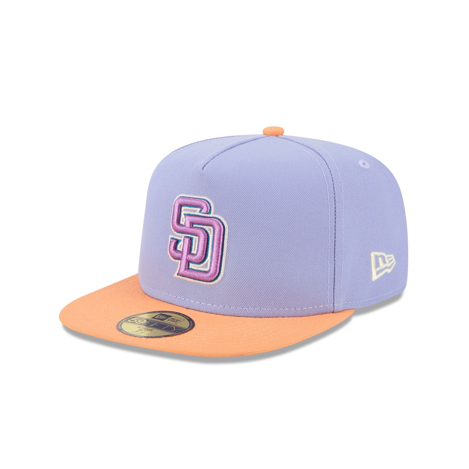 San Diego Padres Lavender 59FIFTY A-Frame Fitted Hat