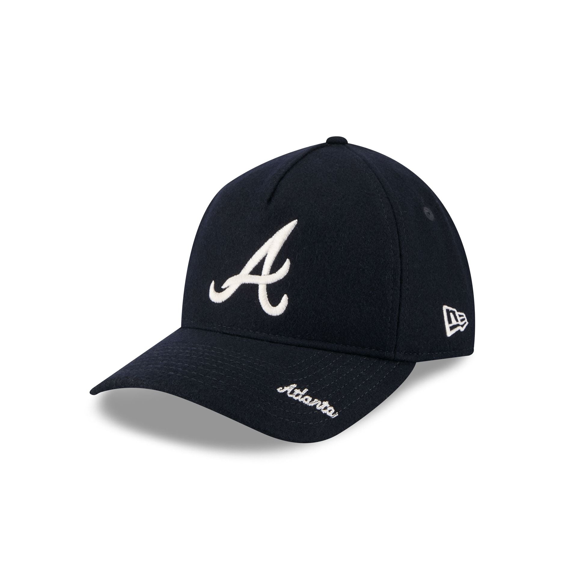 Atlanta Braves Wool Letterman 9TWENTY A-Frame Adjustable Hat Adjustable Hat