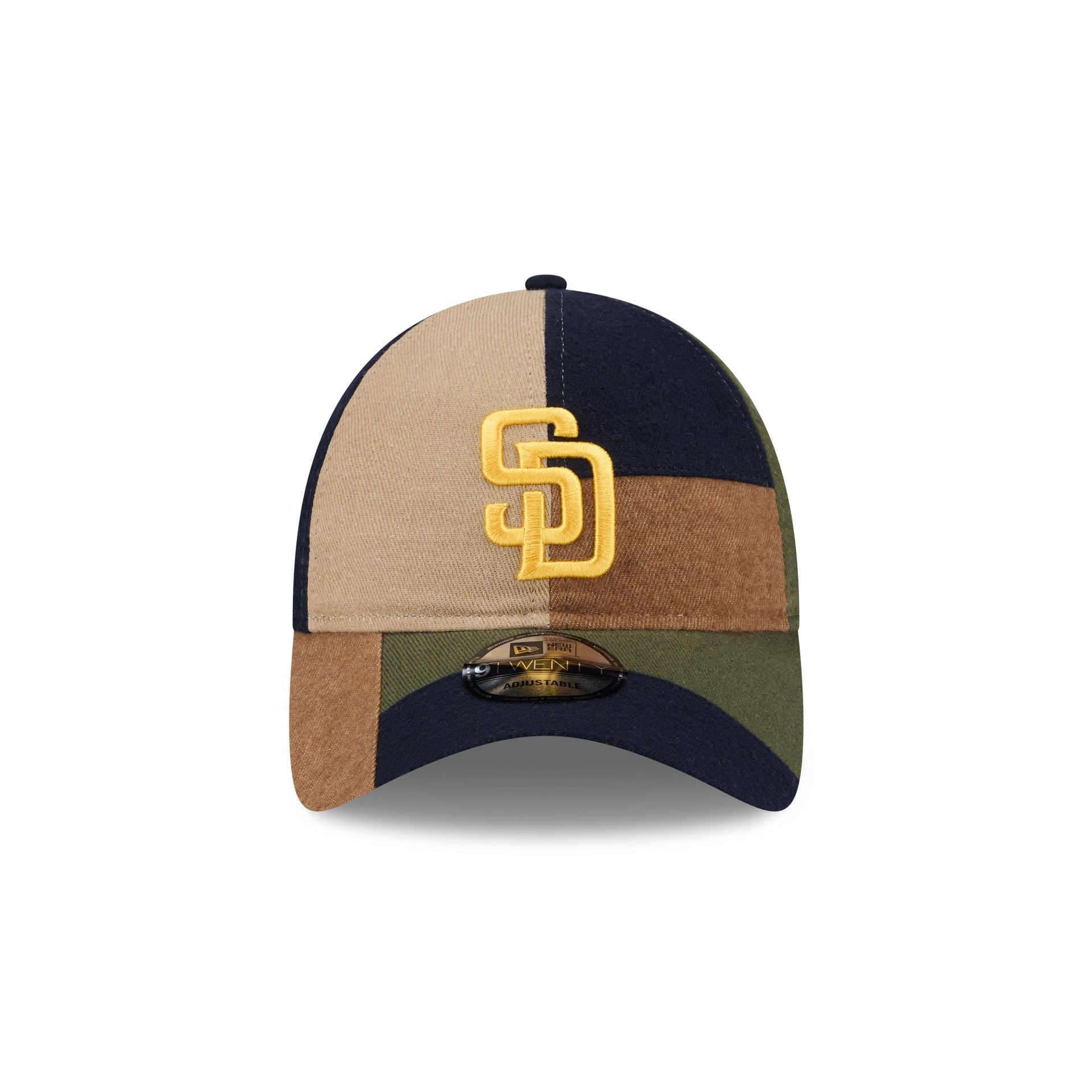 San Diego Padres Three Looms Cotton Twill Patchwork 9TWENTY Adjustable Hat