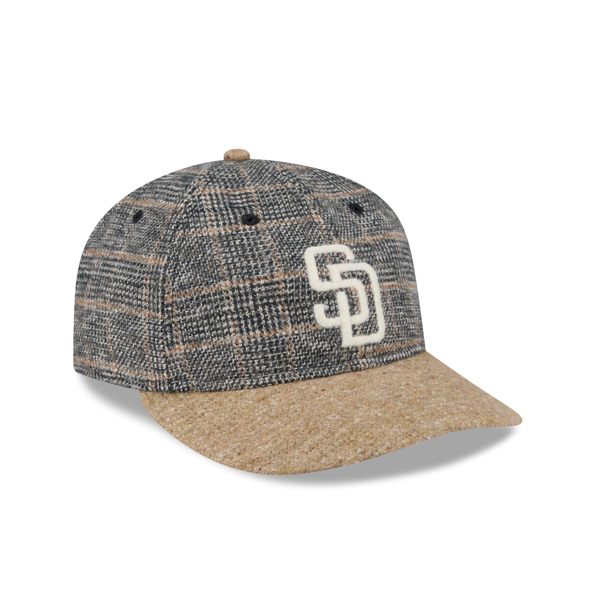 San Diego Padres Three Looms Vintage Tweed Retro Crown 59FIFTY Fitted Hat