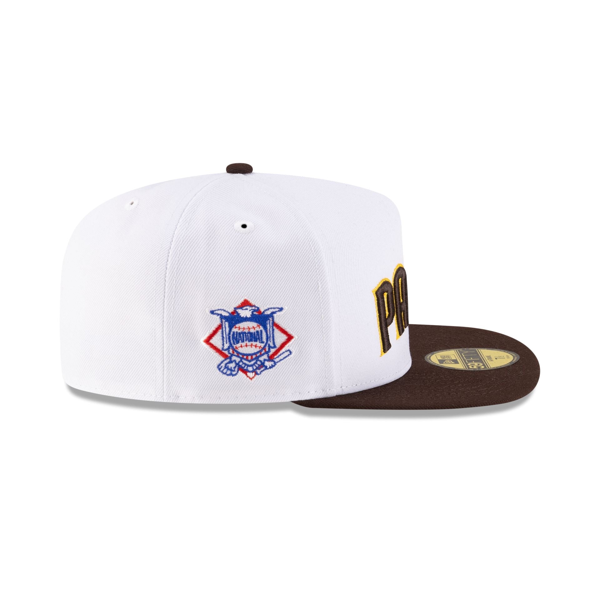Just Caps League Sidepatch Optic White San Diego Padres 59FIFTY A-Frame Fitted Hat