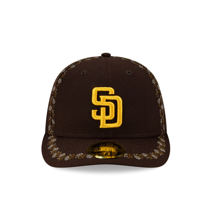 San Diego Padres Rose Emblem Low Profile 59FIFTY Fitted Hat
