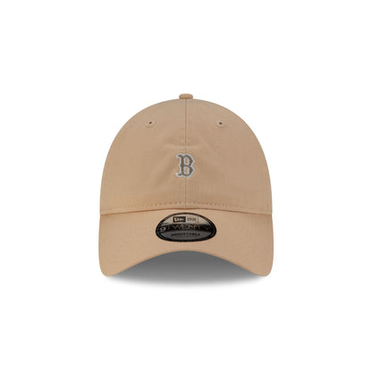 Boston Red Sox Mini Logo Mocha 9TWENTY Adjustable Hat