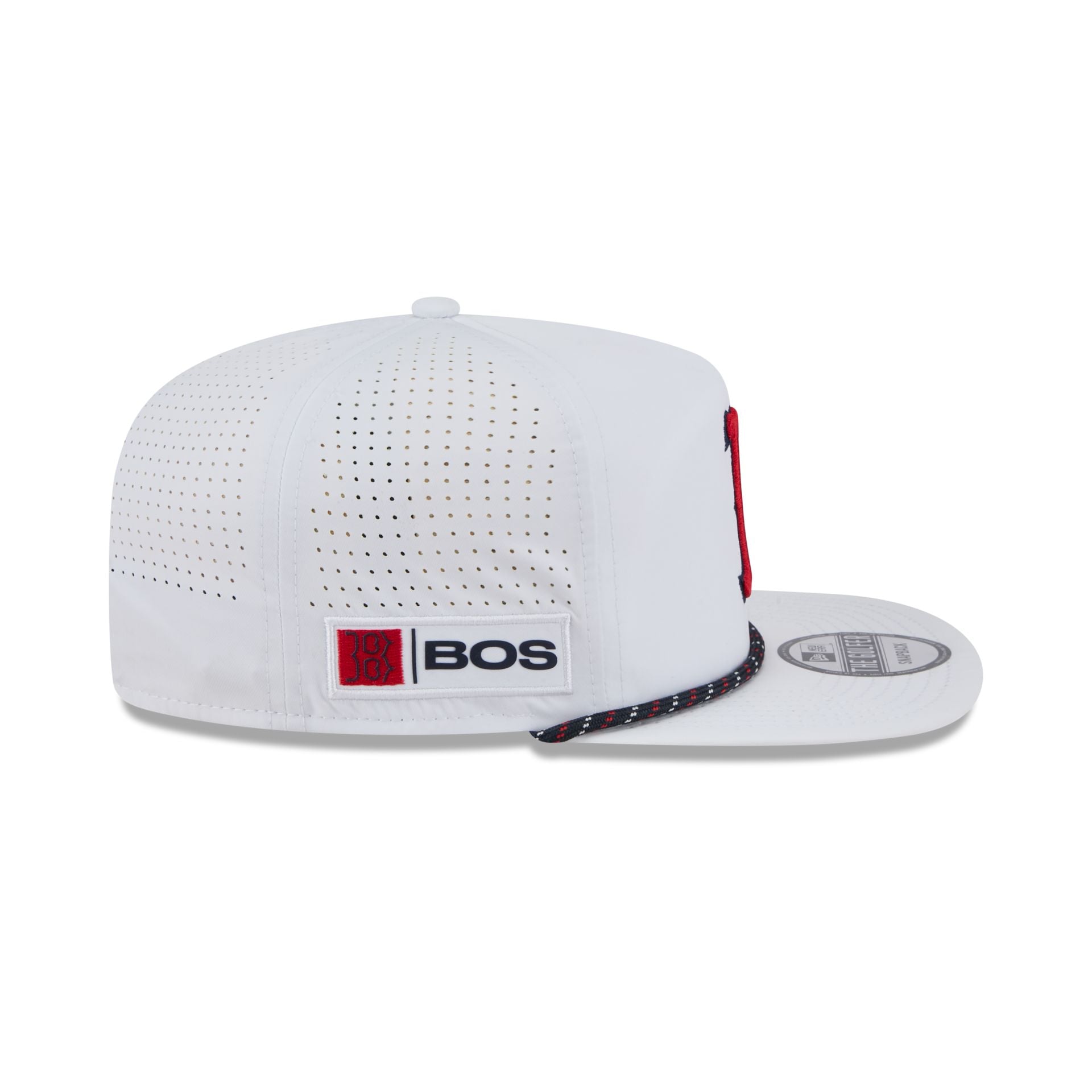 Boston Red Sox Optic White Performance Rope Golfer Hat