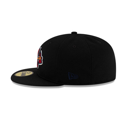 Atlanta Braves 2025 Clubhouse Alt Black 59FIFTY Fitted Hat