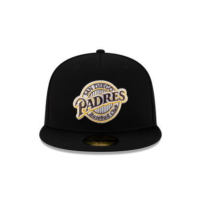 San Diego Padres 2025 Clubhouse Alt Black 59FIFTY Fitted Hat
