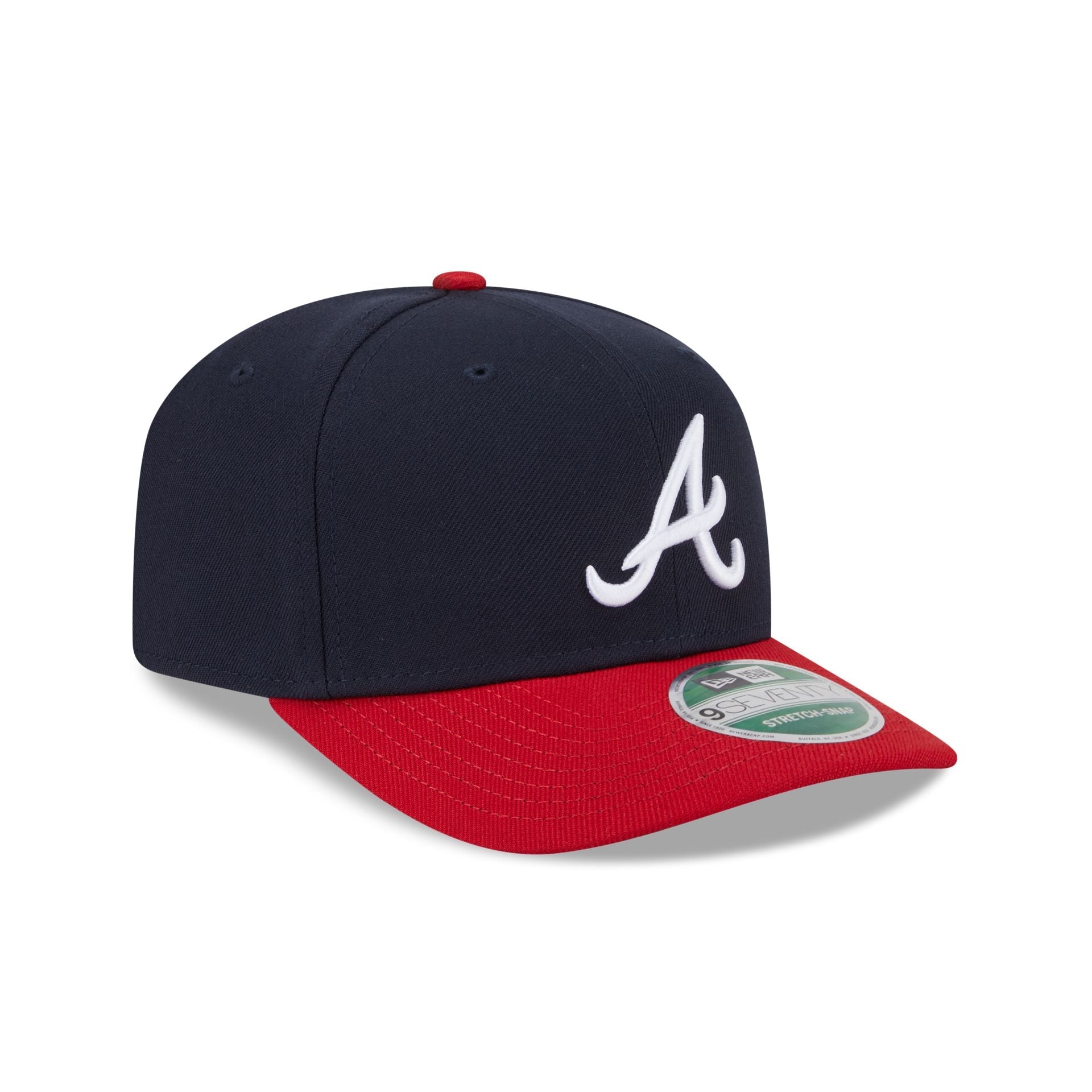 Atlanta Braves Home Authentic Collection 9SEVENTY Stretch-Snap Hat