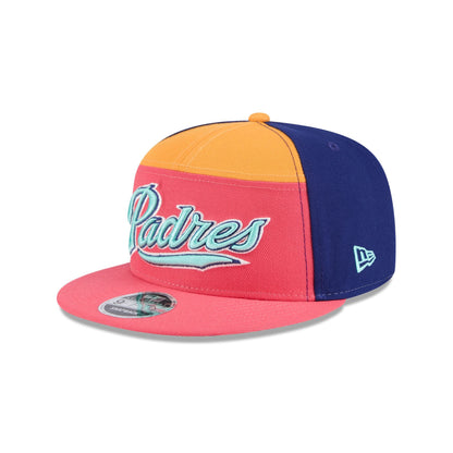 San Diego Padres Coral Split Panel 9FIFTY Snapback Hat