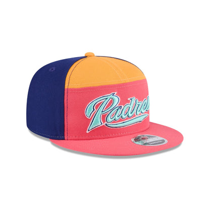 San Diego Padres Coral Split Panel 9FIFTY Snapback Hat