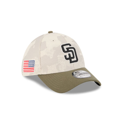 San Diego Padres Armed Forces Day 2025 39THIRTY Stretch Fit Hat