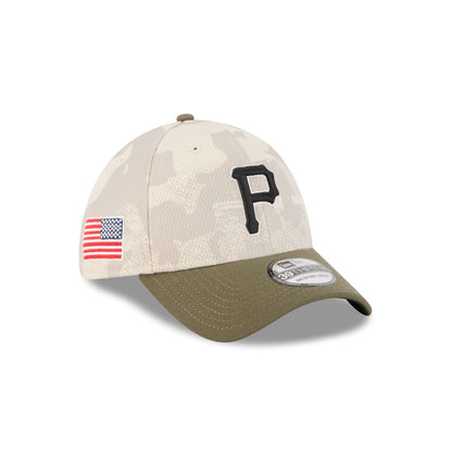 Pittsburgh Pirates Armed Forces Day 2025 39THIRTY Stretch Fit Hat