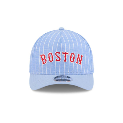 Boston Red Sox Pinstripe Linen 9FORTY M-Crown A-Frame Snapback Hat