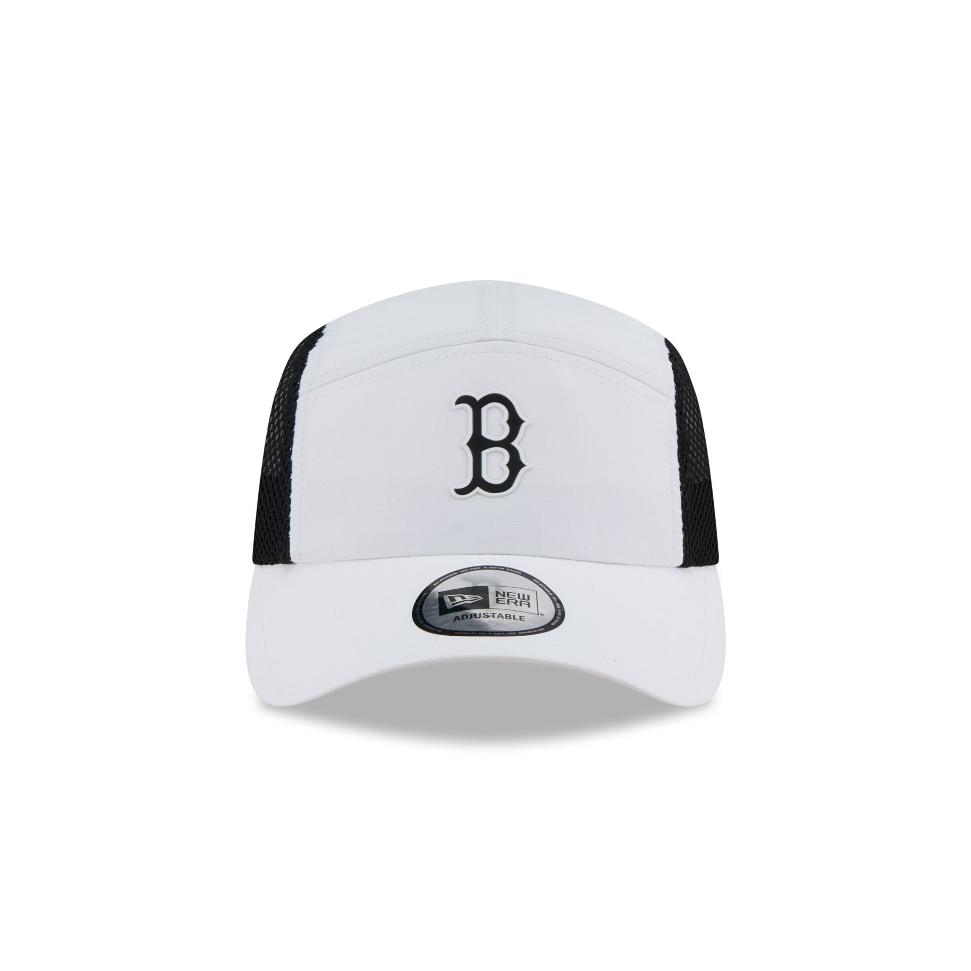 Boston Red Sox White Poly Runner Adjustable Hat