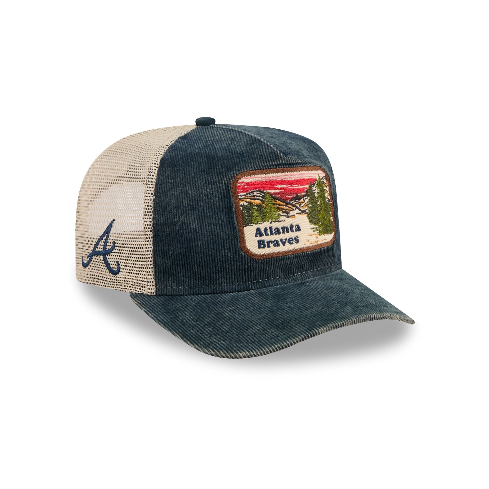 Atlanta Braves Vintage Landscape 9FIFTY A-Frame Trucker Hat