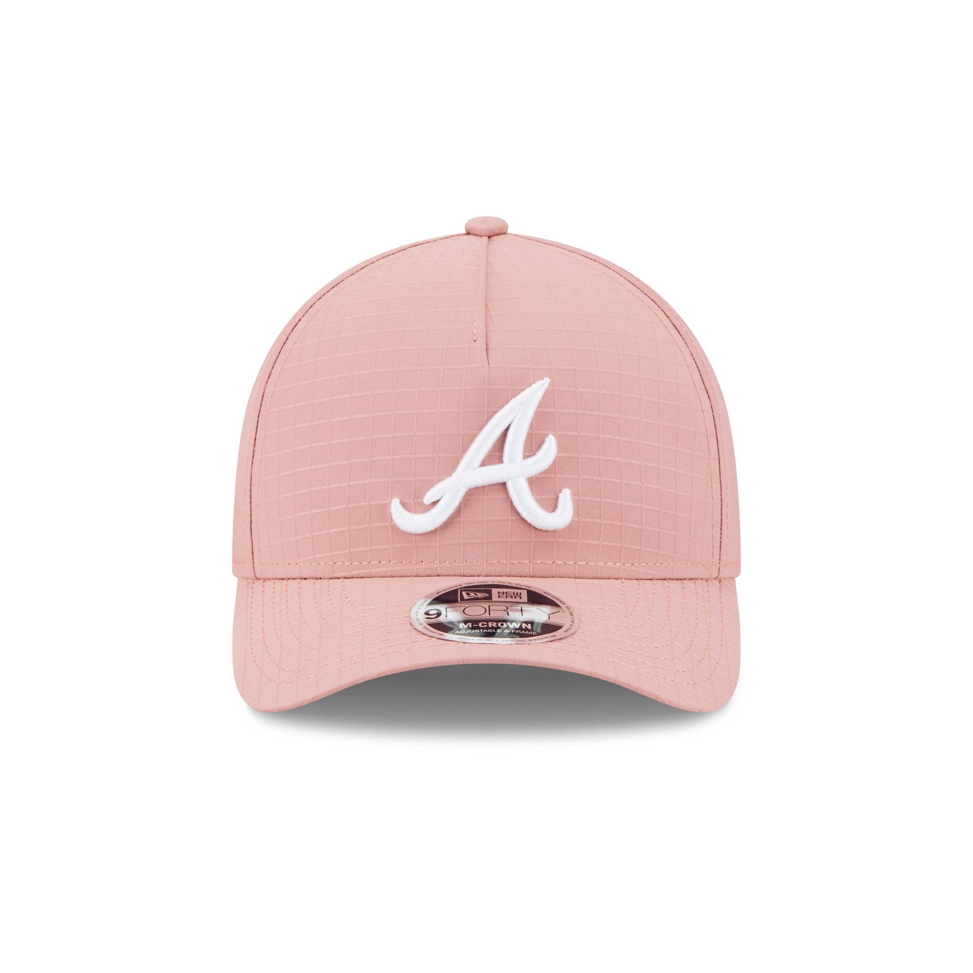 Atlanta Braves Pink Ripstop 9FORTY M-Crown A-Frame Snapback Hat