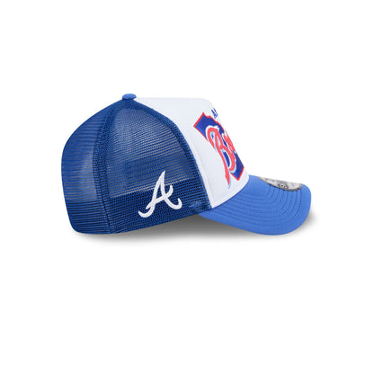 Atlanta Braves State Flower 9FORTY A-Frame Trucker Hat