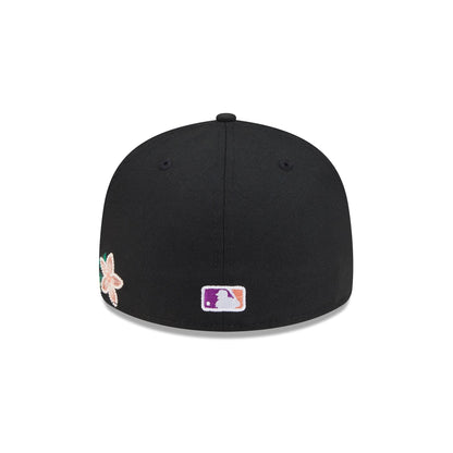 Atlanta Braves Tonal Florals Black 59FIFTY Fitted Hat