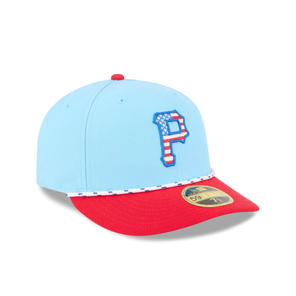 Pittsburgh Pirates Independence Day 2025 Low Profile 59FIFTY Fitted Hat