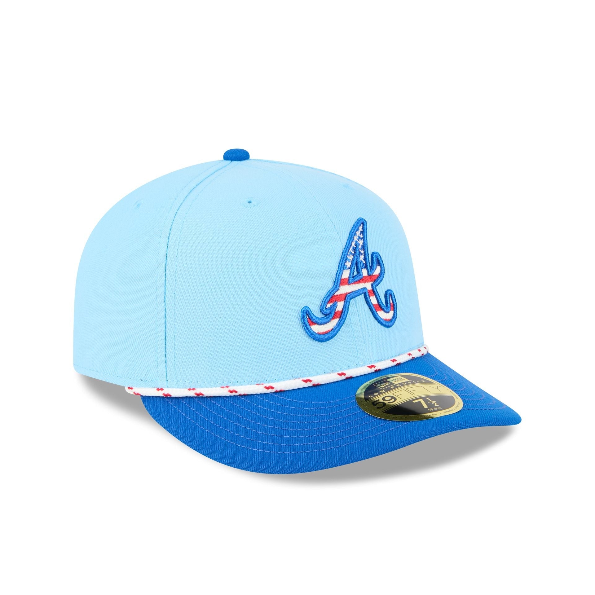 Atlanta Braves Independence Day 2025 Low Profile 59FIFTY Fitted Hat