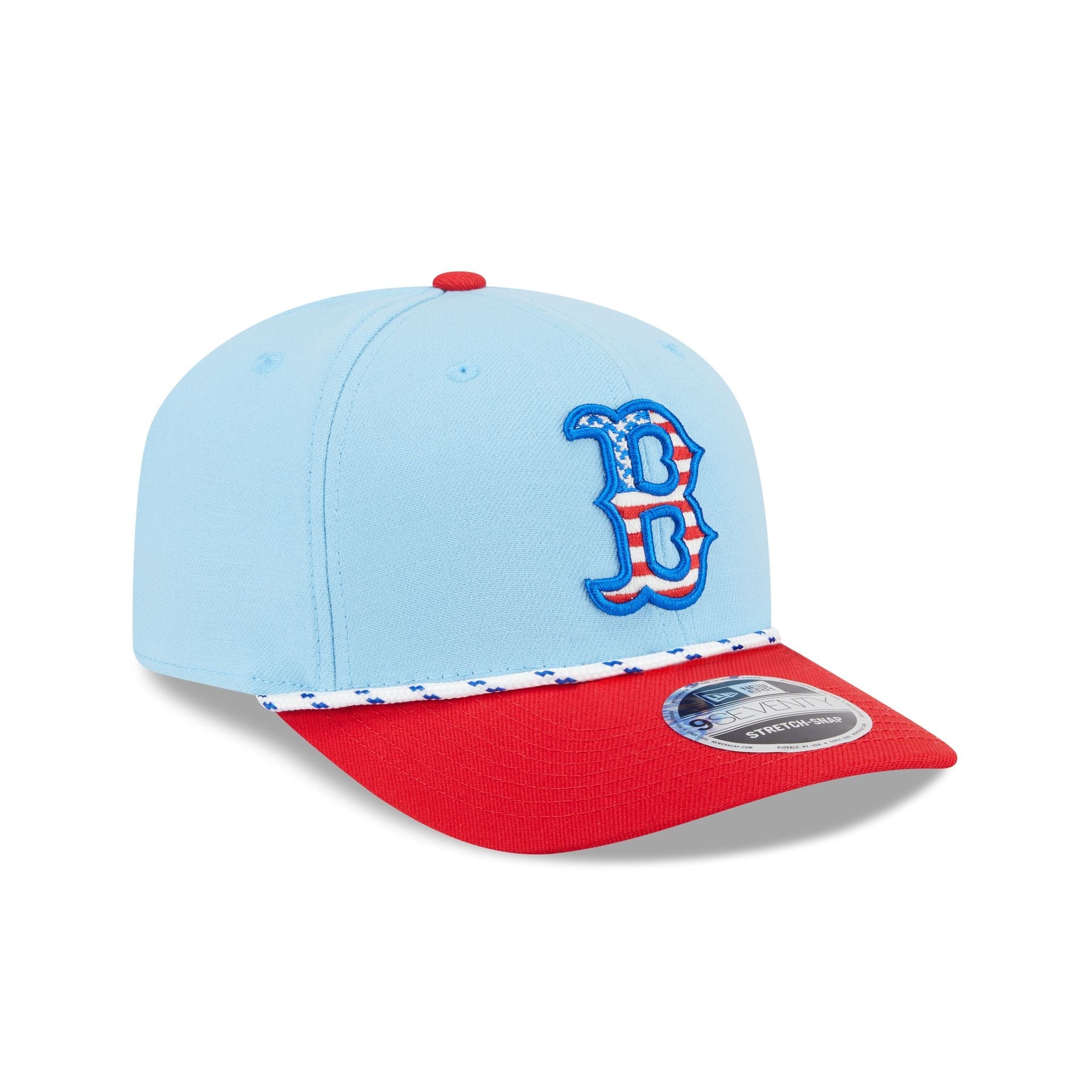 Boston Red Sox Independence Day 2025 9SEVENTY Stretch-Snap Hat