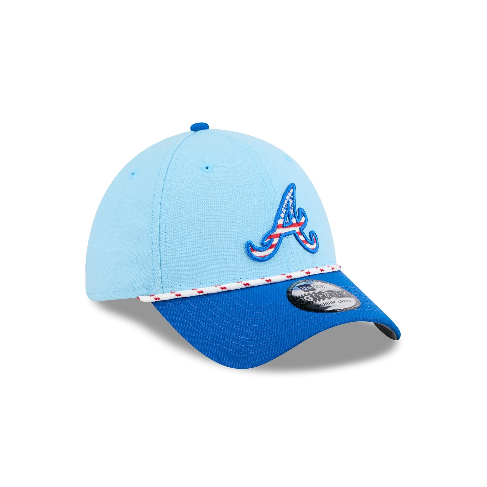 Atlanta Braves Independence Day 2025 39THIRTY Stretch Fit Hat