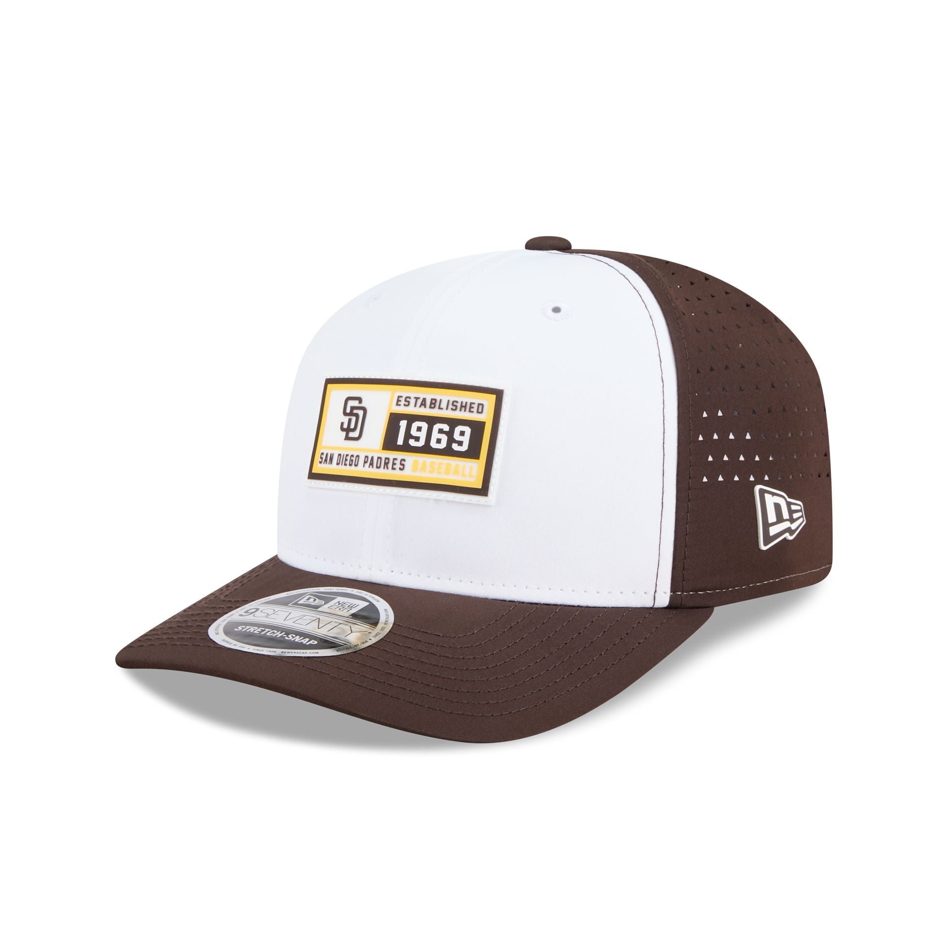 San Diego Padres Est. Patch 9SEVENTY Stretch-Snap Hat