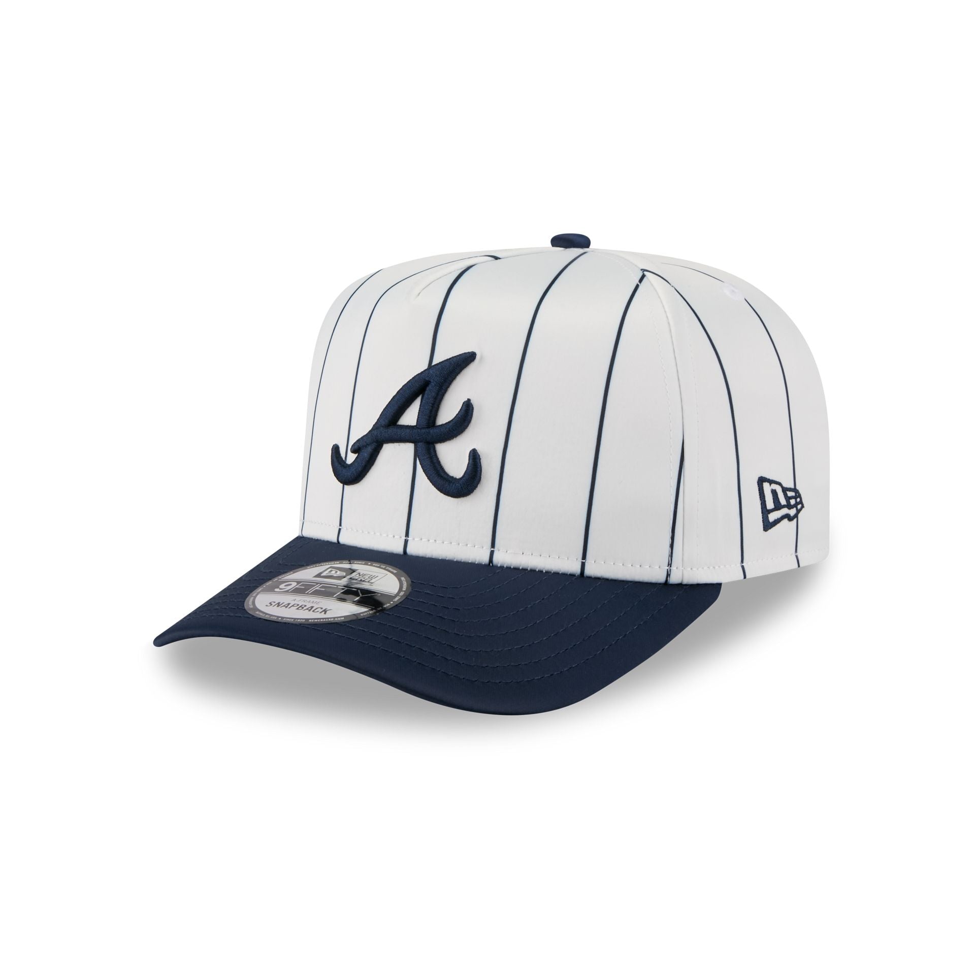 Atlanta Braves Satin Pinstripe 9FIFTY A-Frame Snapback Hat