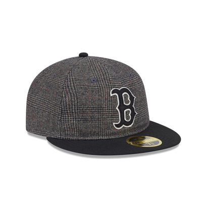 Boston Red Sox Plaid Retro Crown 59FIFTY Fitted Hat