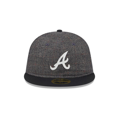 Atlanta Braves Plaid Retro Crown 59FIFTY Fitted Hat