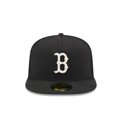 Boston Red Sox Black Mesh 59FIFTY A-Frame Fitted Hat