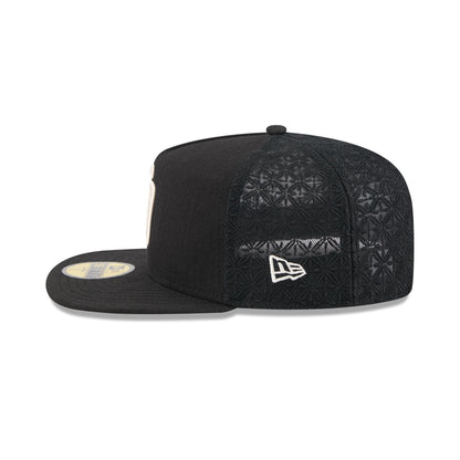 San Diego Padres Black Mesh 59FIFTY A-Frame Fitted Hat