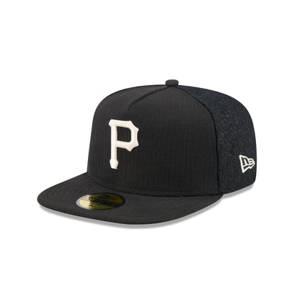 Pittsburgh Pirates Black Mesh 59FIFTY A-Frame Fitted Hat