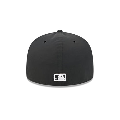 San Diego Padres Black Poly Rope Split Panel 59FIFTY Fitted Hat