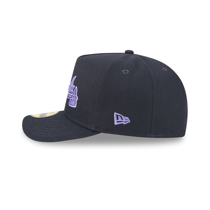 Atlanta Braves Navy Lavender 59FIFTY A-Frame Fitted Hat