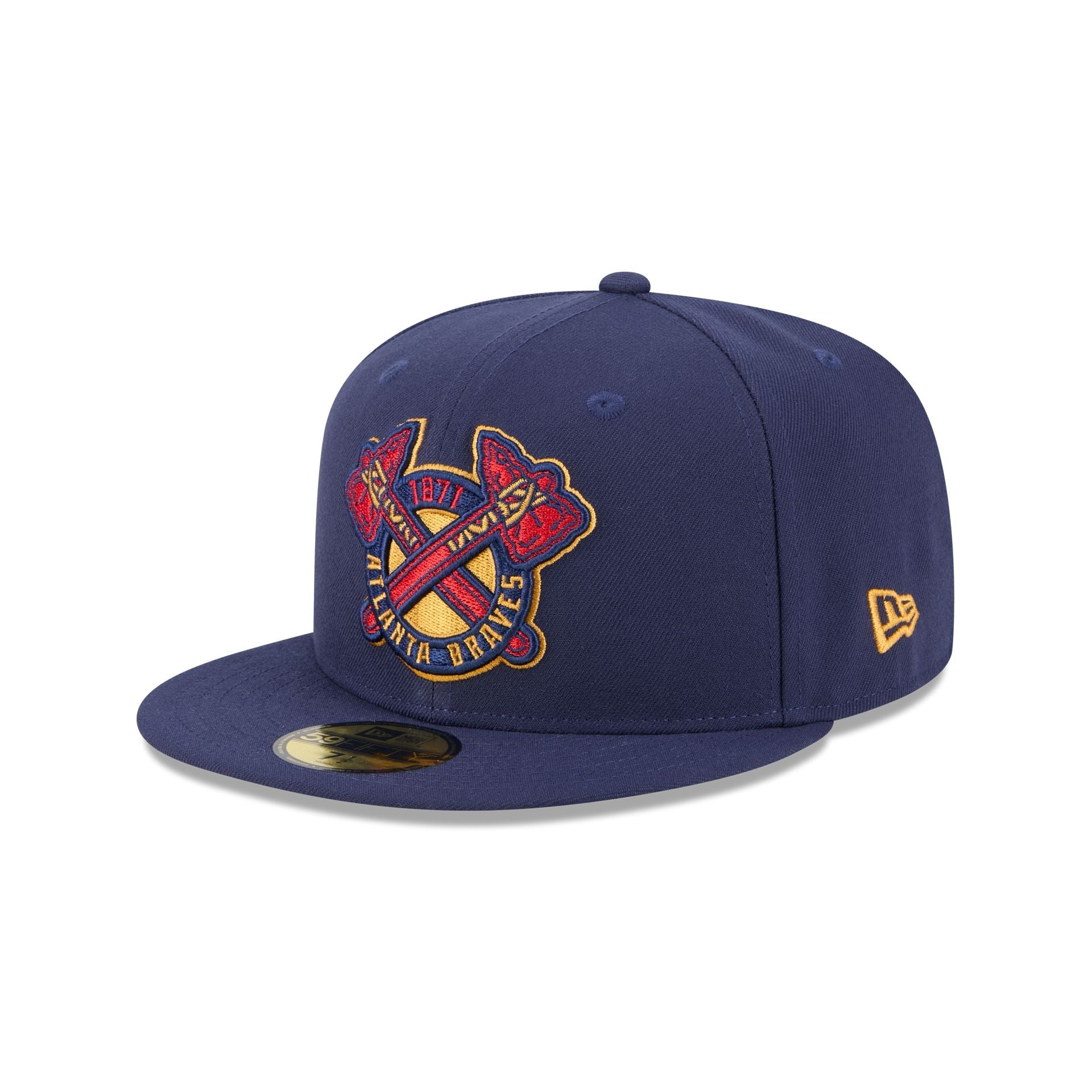 Atlanta Braves Blue Tartan 59FIFTY Fitted Hat