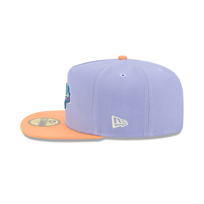 Atlanta Braves Lavender 59FIFTY A-Frame Fitted Hat