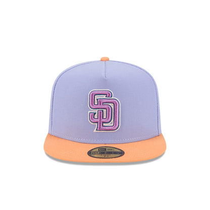 San Diego Padres Lavender 59FIFTY A-Frame Fitted Hat