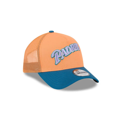 San Diego Padres Orange Glaze 9FORTY A-Frame Trucker Hat