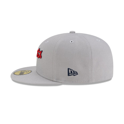 Hyperfly Katakana x Atlanta Braves Gray 59FIFTY Fitted Hat
