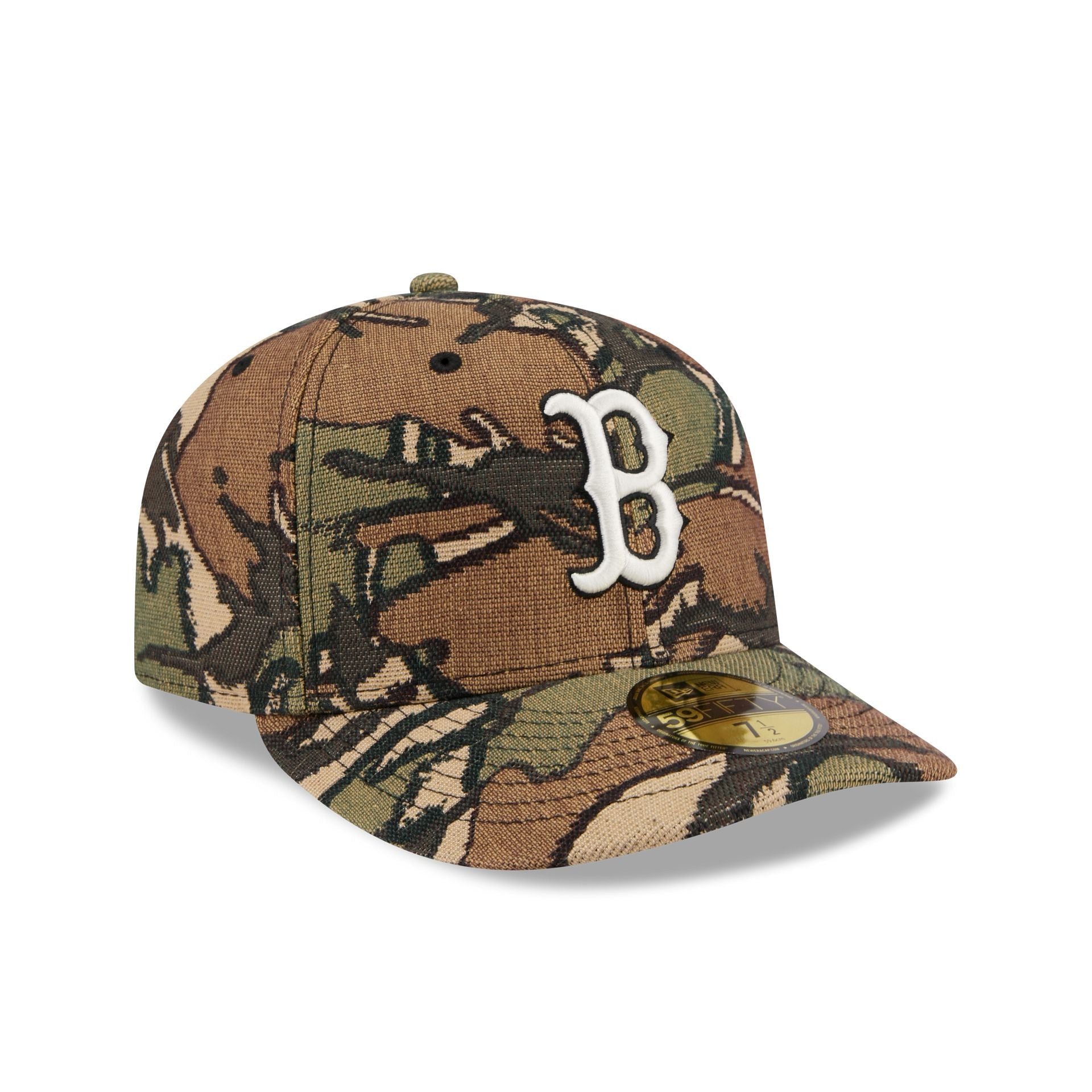Boston Red Sox Three Looms Jacquard Camo 59FIFTY Fitted Hat