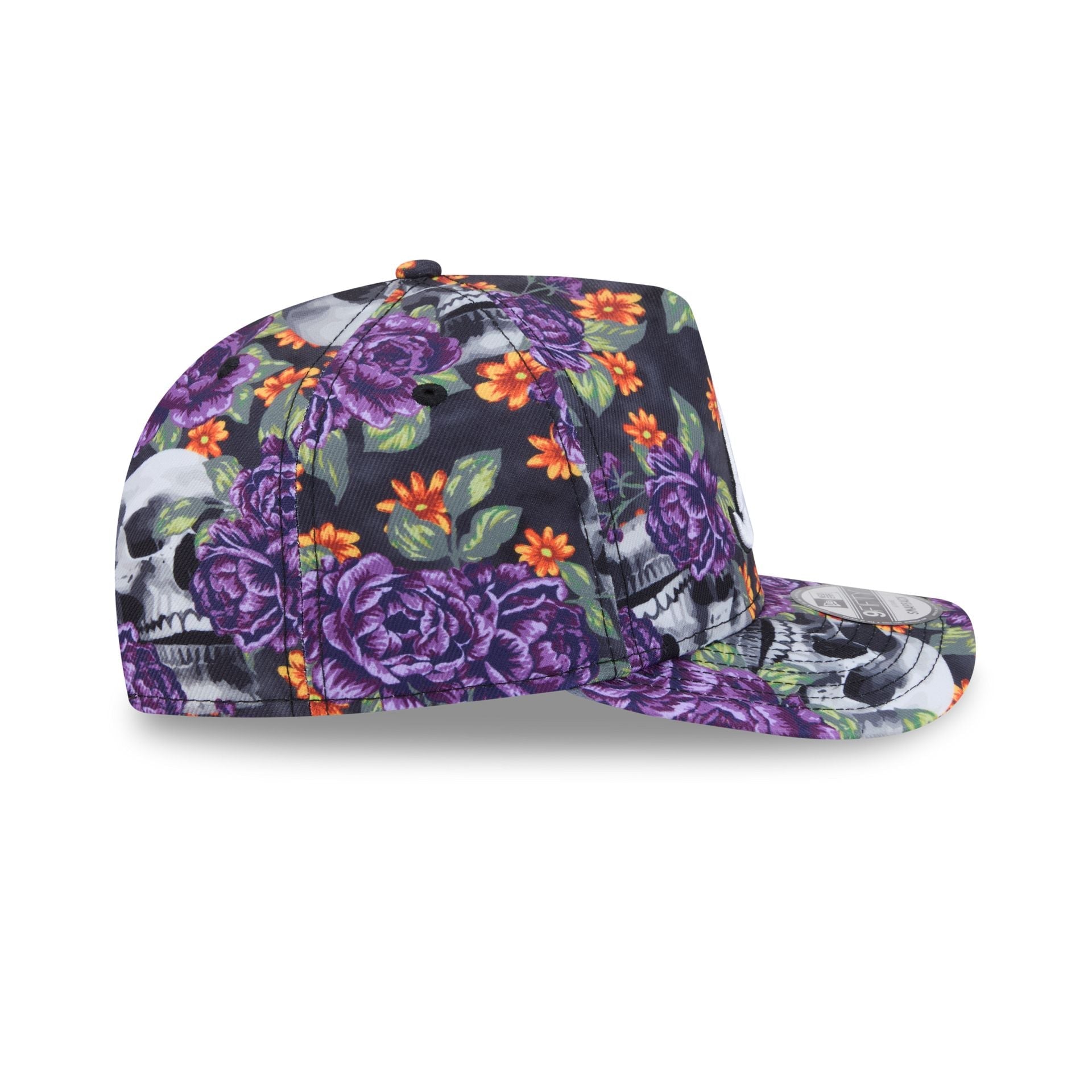 Atlanta Braves Day of the Dead Skull & Roses 9FIFTY A-Frame Snapback